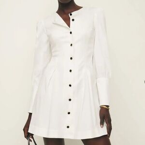 Reformation Mini Lovisa Dress in White